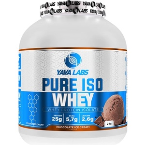 Yava Labs Pure Iso Whey | 100% Whey Isolate [2000 грама] Бял шоколад с малини