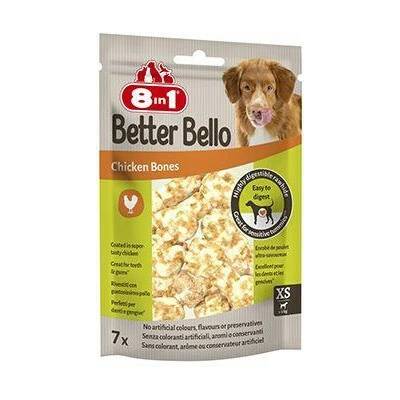 Pochoutka 8in1 Better Bello Chicken Bones XS 84 g/7 ks