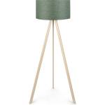 TopMebel Rosling TopMebel МДФ/плат/ПВЦ подова лампа в натурален/каки зелен цвят 38x38x140cm