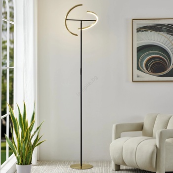 EGLO 901973-LED Димируема подова лампа CASTELPOTO 2xLED/8, 8W/230V златна/черна (EG901973)