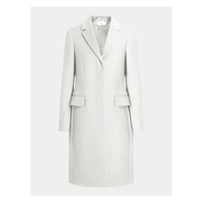 Calvin Klein Вълнено палто Essential K20K206877 Екрю Regular Fit (Essential K20K206877)