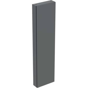 Geberit iCon - Висок шкаф 180x45x15 см, 1 врата, панти ляво/дясно, вътрешно огледало, лава 502.317. JK. 1 (502.317.JK.1)