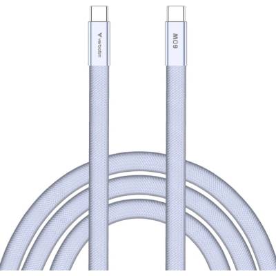 Verbatim Kabel Sync & Charge SoftTouch USB-C, 60W, 120cm, fialová (30275)