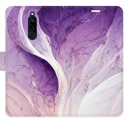 Pouzdro iSaprio flip Purple Paint Xiaomi Redmi 8
