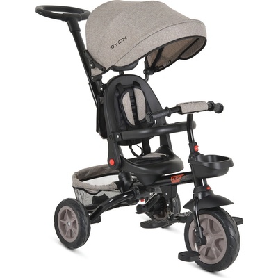 BYOX Детска Триколка Explore със сгъваемо кормило бежов