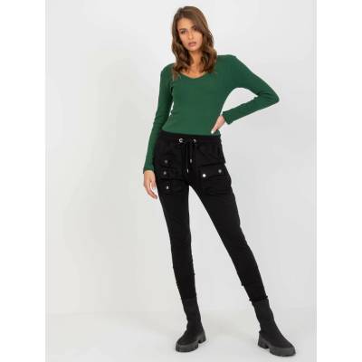 Sweatpants-EM-DR-ES-21-593.43P-black čierna ex moda