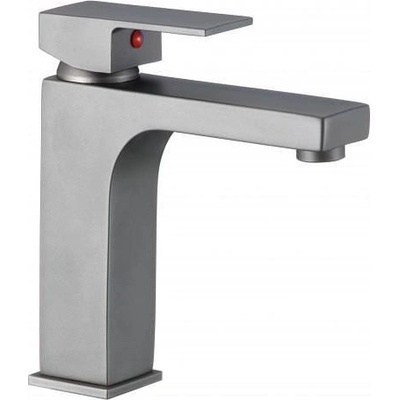 Inter Ceramic Стоящ смесител за умивалник " ЯСМИНА GUN GRAY" ICF 1008866GG, месинг, сив, 17.5x16см (1008866GG)