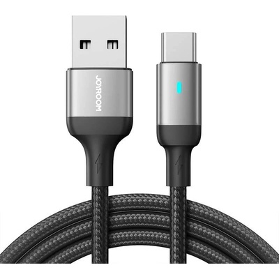 Joyroom S-UC027A10 USB-A, Typ C, 3A, 1,2m, černý