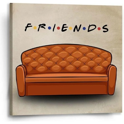 Sablio Obraz Seriál přátelé FRIENDS Gauč - 50x50 cm