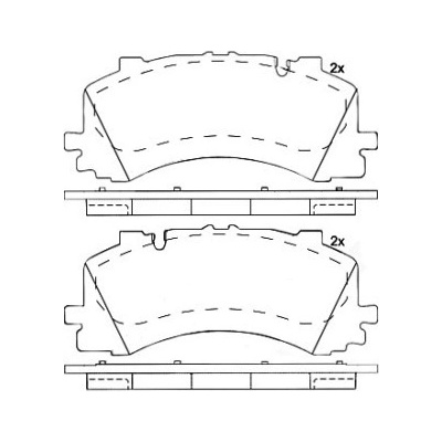 BREMBO Sada brzdových destiček, kotoučová brzda P 85 170