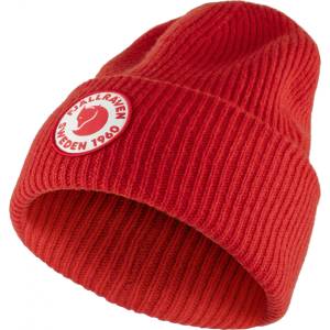 Fjällräven Зимна шапка (beanie) Fjällräven 1960 Logo Hat Beanie - True Red - размер One Size (204-6599-0411)