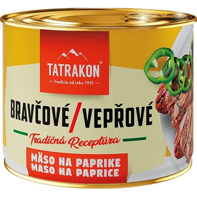Tatrakon Bravčové mäso na paprike 190g