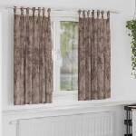 Pure Line Home Кадифени завеси в цвят чинчила с текстилни гайки (уши), 2 бр. , 140 x 175 см