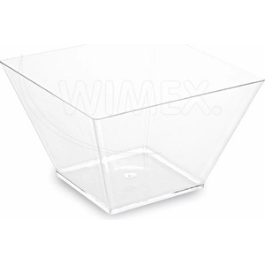 WIMEX s. r. o WIMEX s. r. o. Чаши за храна (PS) квадратни прозрачни 110 x 110 x 70 мм 500 ml [20 бр. ]