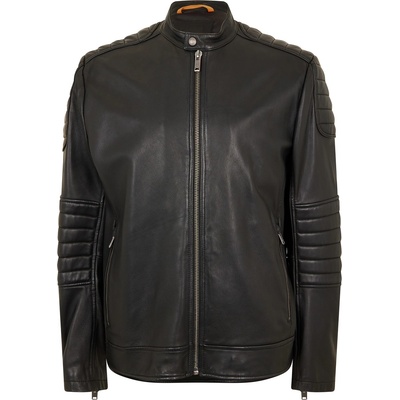 Boss Яке Boss Men's Jolur Leather Jacket - Black