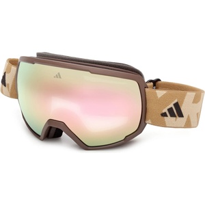 Adidas Ски маска Adidas eyewear SP0121 Mirror S2 (VLT 27%) Ski goggles - Matte Dark Brown / Brown Mirror - размер One Size (417-4905-0111)