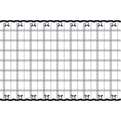 PartyDeco Papierový obrus Mašličky 180 x 120 cm