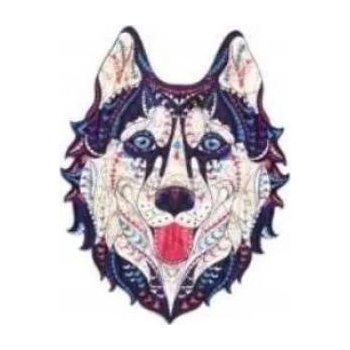 PuzzleOK Wooden puzzles eco 73 Sniezny husky A4