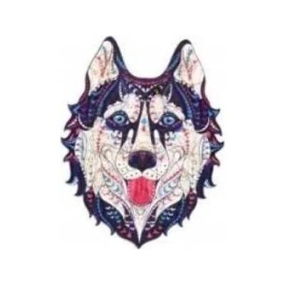 PuzzleOK Wooden puzzles eco 73 Sniezny husky A4
