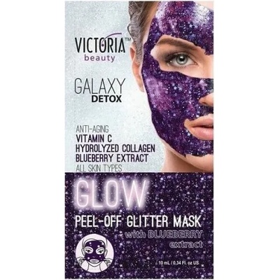 Victoria Beauty Galaxy Detox Подмладяваща пилинг маска за лице с хидролизиран колаген и екстракт от боровинки 10мл