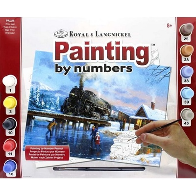 Royal Brush Malování podle čísel Magická zima