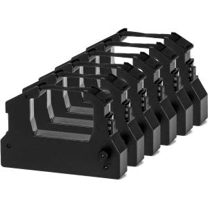 G&G КОМПЛЕКТ 6 ЛЕНТИ ЗА МАТРИЧЕН ПРИНТЕР EPSON LQ-100 (LQ100)/150/150K/ACTIONPRINTER 3250/AP3250 - Black - 6 PCS - PN RR-EP-LQ100-BK - G&G (S015032)