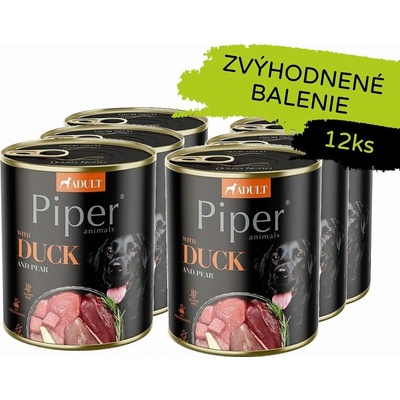 Dolina Noteci Piper Adult s kačicou a hruškou 12 x 800 g