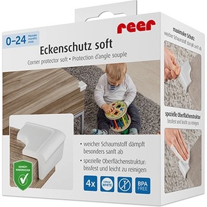 reer 82030 Reer меки протектори за ъгли бели, 4 бр