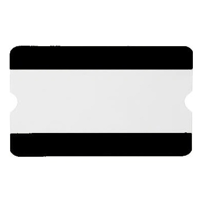 Samolepicí vyznačovací kapsy WT-5118, 1/2 A4 otevřená – PVC, černá, 303×187 mm, balení 10 ks