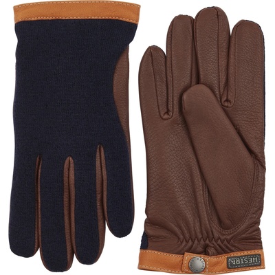 Hestra Ръкавици Hestra Deerskin Wool Tricot Gloves - Navy / Chocolate - размер 6 (EU) (202-1475-0411)