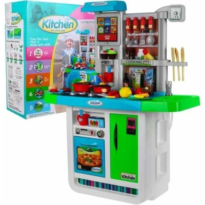 JOKO interaktívna kuchynka s hudobným panelom chladničkou rúrou zelená