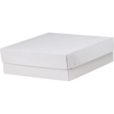 Intertan SA Krabica na zákusky, 25 x 25 x 8 cm, biela 10 kg, č.53, WI71725