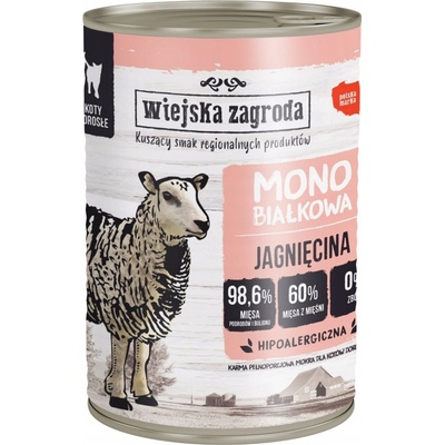 Wiejska Zagroda Monoprotein Lamb 400 g