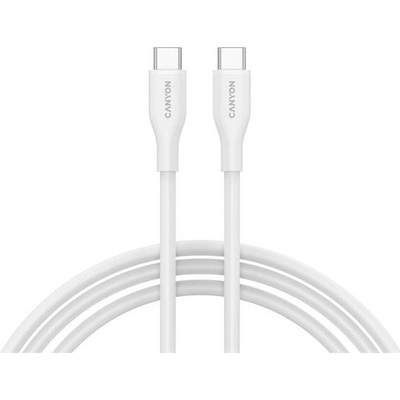 Canyon CNS-CC60SC10W USB-C / USB-C, PD 60 W, 480 Mbps, 1m, bílý