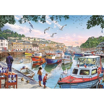Image 1 of Art Puzzle - Puzzle The Little Fishermen at the Harbor - 1 000 piese