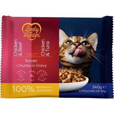 Lovely Hunter Cat Adult Multipack 4 x 85 g