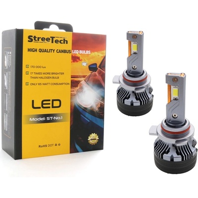 StreeTech Лед крушки - Led система 9012 / HIR2 модел STN1 за фарове - 170 000 Лукса, 65W - Canbus 6000K - 1700% повече светлина (HIR2STN1)