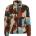 Revolution Мъжко поларено яке Revolution Printed Teddy Jacket Fleece jacket - Brown - размер S (005-5654-0211)