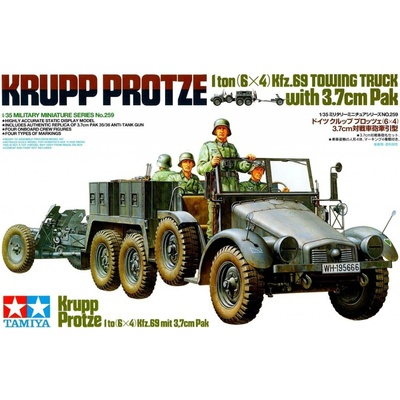 Tamiya 35259 Krupp Protze w/3 7cm Pak 1:35