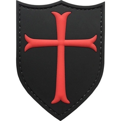 WARAGOD Nášivka 3D Knights Templar Crusaders Cross 7.5x5.7cm