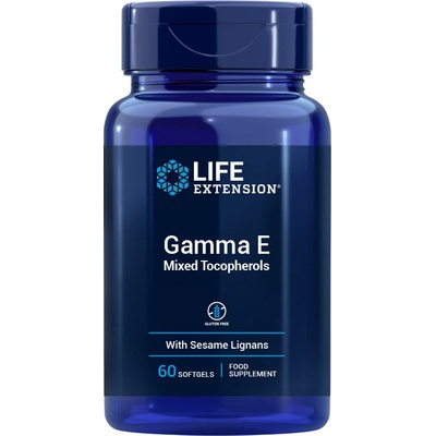 Life Extension Gamma E Mixed Tocopherols 60 softgel kapslí