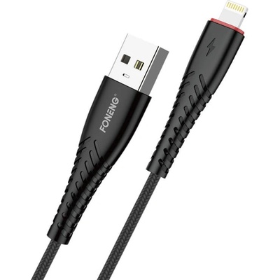 Foneng Кабел Foneng X15, USB към Lightning, 1.2m, черен (X15 iPhone / Black)
