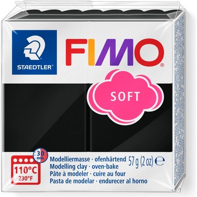 FIMO Полимерна глина Staedtler Fimo Soft, 57 g, черен 9 (21895-А-ЧЕРЕН)