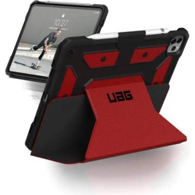 Urban Armor Gear Gear Metropolis Folio Case - удароустойчив хибриден кейс от най-висок клас за iPad Pro 12.9 (2018), iPad Pro 12.9 (2020) (червен)
