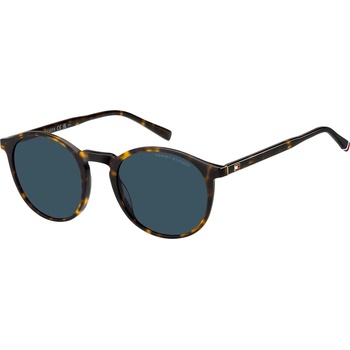 Tommy Hilfiger Слънчеви очила Tommy Hilfiger Men's Round Sunglasses - Havana