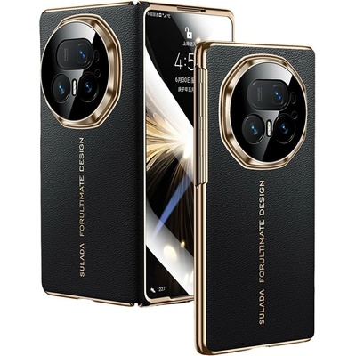Huawei SULADA Магнитен Кожен Калъф за Honor Magic V5 5G от Естествена Телешка Кожа с Протектор