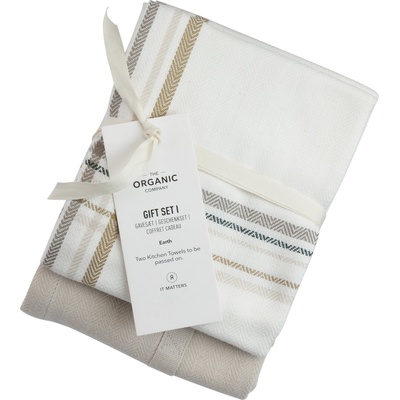 The Organic Company Малки кухненски кърпи Gift неутрален цвят 2 бр (1086-811)