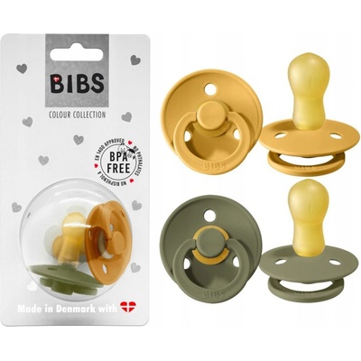Bibs Colour kaučuk 2ks Honey Bee Olive