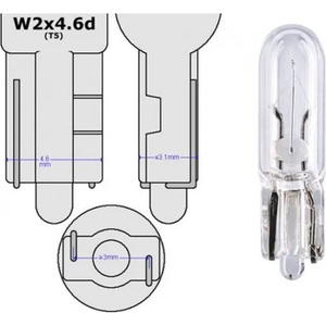  AUTOEXPRESS Крушка безцокълна W1.2W, T5, W2x4.6d
