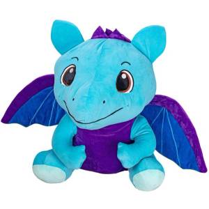 Mikro Plush Friends дракон син плюшен 60см седящ 0м+ (90282)